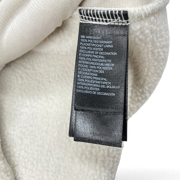 The North face White Ivory Warm Fleece Half Zip Pullover Jacket Women's Large - Picture 8 of 9